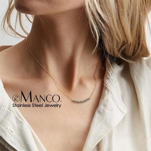 pendant necklaces e-manco ladies crystal chokers fashion stainless steel necklace for women layered jewelry gift, Silver
pendant necklaces e-manco ladies crystal chokers fashion stainless steel necklace for women layered jewelry gift, Silver