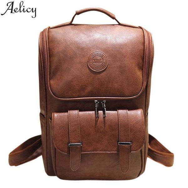 backpack aelicy leather men casual fashion business travel simple wild man bag waterproof large capacity backpacks
backpack aelicy leather men casual fashion business travel simple wild man bag waterproof large capacity backpacks