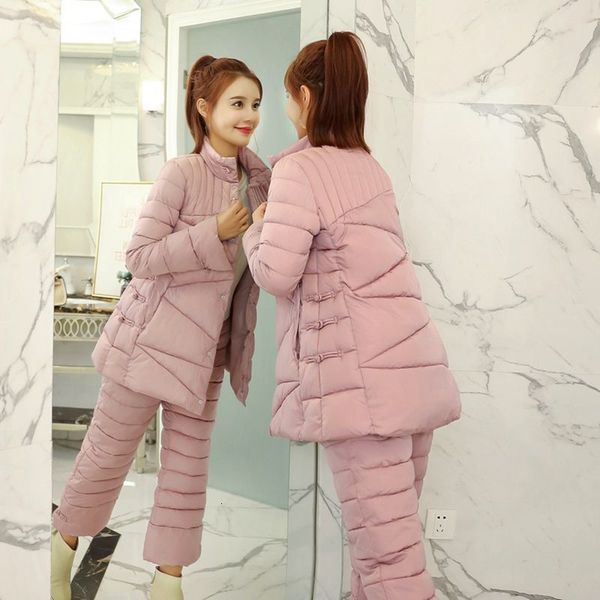 winter parka jacket women's clothing pants down cotton piece defines black pink of two t7 parts z0om, Blue
winter parka jacket women's clothing pants down cotton piece defines black pink of two t7 parts z0om, Blue