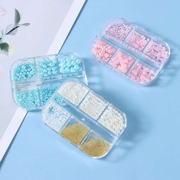 nail art decorations 6grids/box nails rhinestones summer half round flatback pearls gold bead studs diy manicure charm decor 2021 ins, Silver;gold
nail art decorations 6grids/box nails rhinestones summer half round flatback pearls gold bead studs diy manicure charm decor 2021 ins, Silver;gold