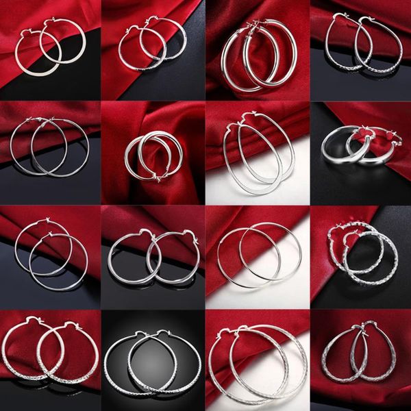 hoop & huggie fashion 925 sterling silver circle round earrings for women big vintage wedding party jewelry 2021 trend, Golden;silver
hoop & huggie fashion 925 sterling silver circle round earrings for women big vintage wedding party jewelry 2021 trend, Golden;silver