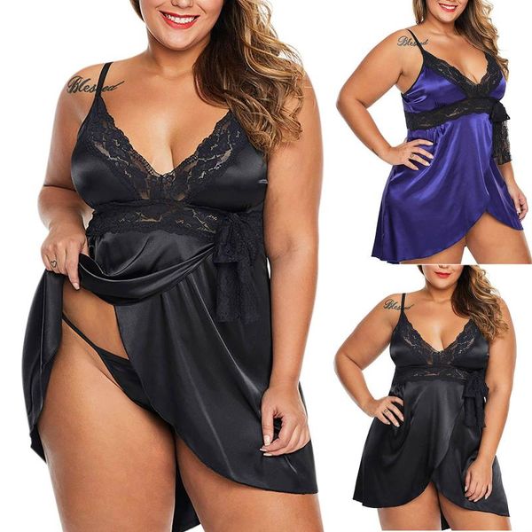 women's sleepwear women fashion plue size lace silks underwear suspender skirt nightdress, Black;red
women's sleepwear women fashion plue size lace silks underwear suspender skirt nightdress, Black;red