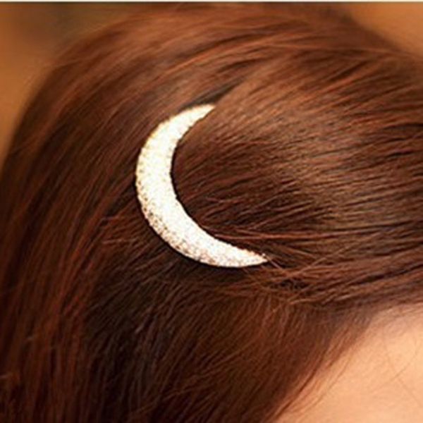 exquisite hair accessories fashion diamond moon hairpin bridal headdress banger, Golden;silver
exquisite hair accessories fashion diamond moon hairpin bridal headdress banger, Golden;silver