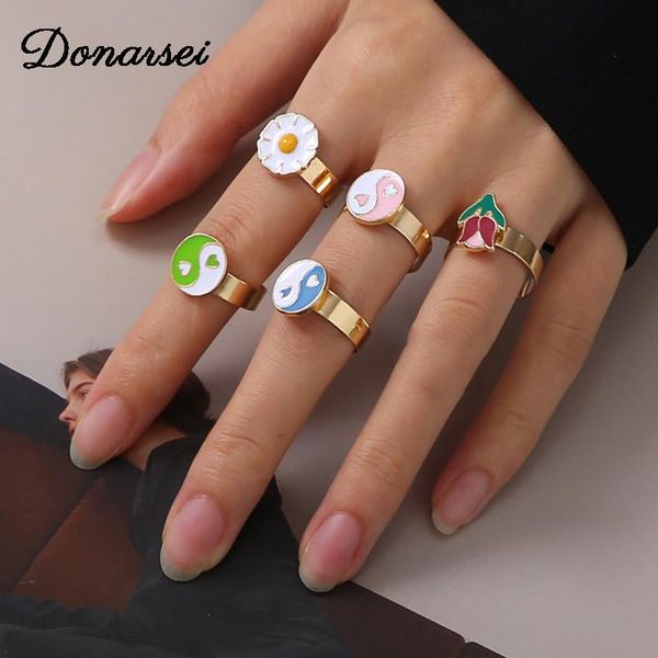 cluster rings donarsei fashion tai chi ying yang metal open for women cute tulip small daisy butterfly adjustable finger ring party, Golden;silver
cluster rings donarsei fashion tai chi ying yang metal open for women cute tulip small daisy butterfly adjustable finger ring party, Golden;silver