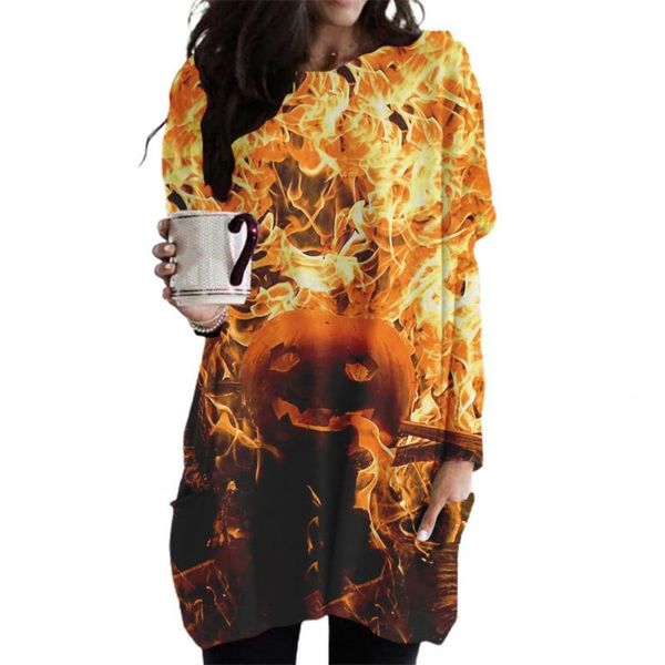 casual dresses halloween loose women mini dress pumpkin print pockets long sleeve autumn ladies clothing, Black;gray
casual dresses halloween loose women mini dress pumpkin print pockets long sleeve autumn ladies clothing, Black;gray