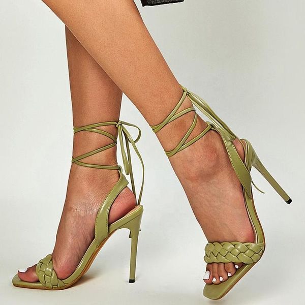 sandals braiding style band square peep toe cross strap women slingback lace up high heel ladies summer home outside beach shoes, Black
sandals braiding style band square peep toe cross strap women slingback lace up high heel ladies summer home outside beach shoes, Black