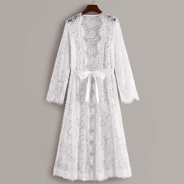 women's sleepwear white bathrobe sets sheer mesh nightgown floral lace robes lingerie female see through kimono, Black;red
women's sleepwear white bathrobe sets sheer mesh nightgown floral lace robes lingerie female see through kimono, Black;red