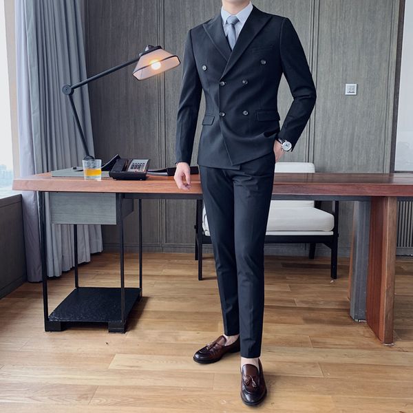 new 2 british-style fashion 2021 double breasted wedding for fine men formal fitting wear men's suits with 4xl-m pants f5il, White;black
new 2 british-style fashion 2021 double breasted wedding for fine men formal fitting wear men's suits with 4xl-m pants f5il, White;black
