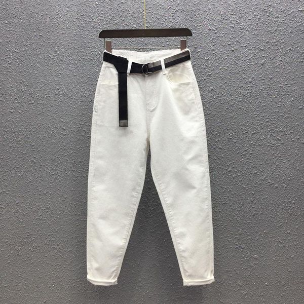 women's jeans 2021 spring autumn all-match harem pants causal white pencil high waist thin slim full length denim trousers casual, Blue
women's jeans 2021 spring autumn all-match harem pants causal white pencil high waist thin slim full length denim trousers casual, Blue