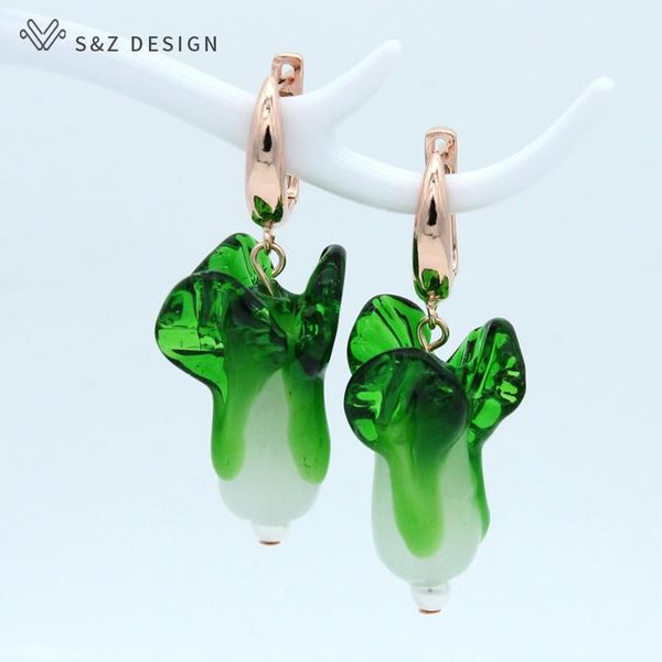 dangle & chandelier s&z fashion cute vegetables shape earrings green coloured glaze chinese cabbage jewelry for lady girls daily accessories, Silver
dangle & chandelier s&z fashion cute vegetables shape earrings green coloured glaze chinese cabbage jewelry for lady girls daily accessories, Silver