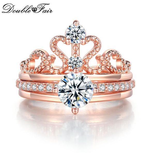 cluster rings double fair ring for women elegant luxury cubic zirconia queen crown engagement wedding set jewelry r349-4-m, Golden;silver
cluster rings double fair ring for women elegant luxury cubic zirconia queen crown engagement wedding set jewelry r349-4-m, Golden;silver