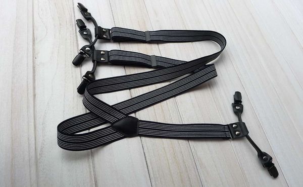 clip-on suspenders elastic y-shape with leather adjustable jeans suit band y on back clip duty pant braces clips y-back adjustable, Black;white
clip-on suspenders elastic y-shape with leather adjustable jeans suit band y on back clip duty pant braces clips y-back adjustable, Black;white