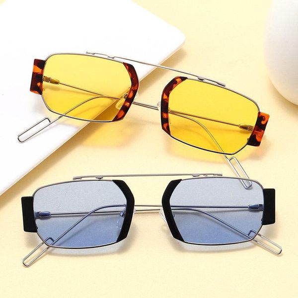 sunglasses trend hip hop small rectangle women men vintage single bridge sun glasses metal frame ocean lens shades, White;black
sunglasses trend hip hop small rectangle women men vintage single bridge sun glasses metal frame ocean lens shades, White;black