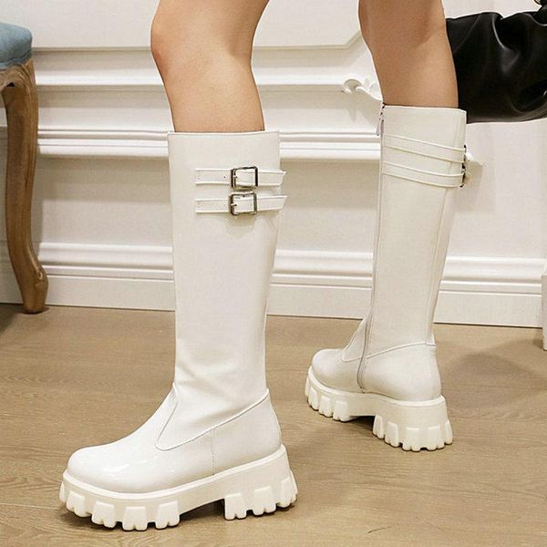boots autumn winter knight ladies fashion belt buckle knee high platform long female high-heel zipper women's shoes, Black
boots autumn winter knight ladies fashion belt buckle knee high platform long female high-heel zipper women's shoes, Black