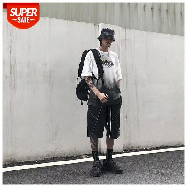 ins dark gradient short-sleeved t-shirt male tie-dye high street tide brand trend hip-hop loose half-sleeved #ib0t, White;black
ins dark gradient short-sleeved t-shirt male tie-dye high street tide brand trend hip-hop loose half-sleeved #ib0t, White;black