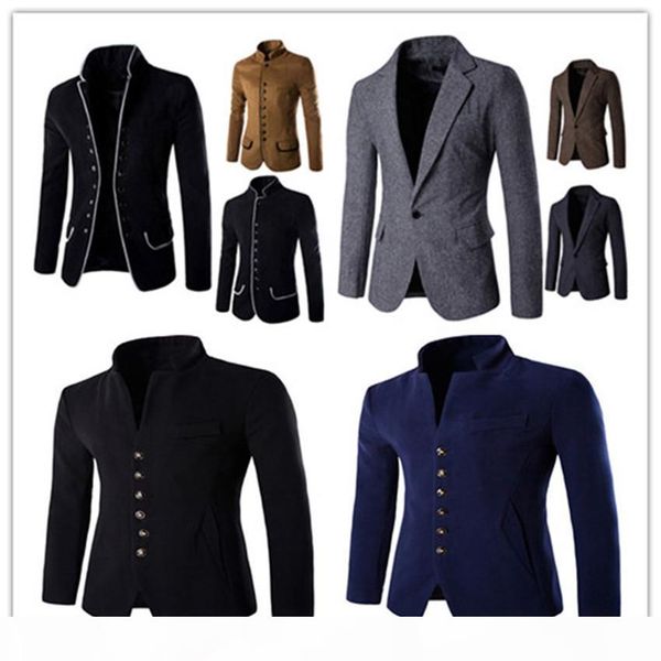 autumn solid mens blazers casual designer mens slim clothing fashion mens outerwears with single breasted, White;black
autumn solid mens blazers casual designer mens slim clothing fashion mens outerwears with single breasted, White;black
