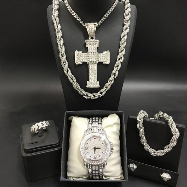 earrings & necklace luxury men silver color watch neckcle braclete ring &earrings combo set out cuban neckalce chain hip hop for
earrings & necklace luxury men silver color watch neckcle braclete ring &earrings combo set out cuban neckalce chain hip hop for