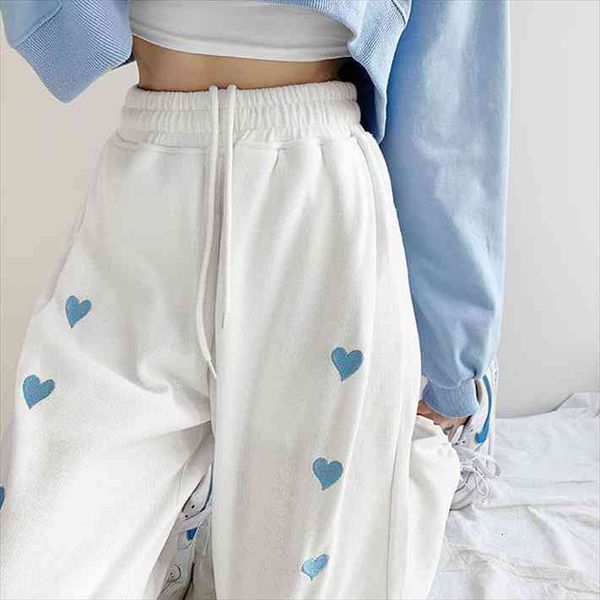 love embroidered sweatpants women capri high waist loose straight wide leg drawstring harajuku, Black;white
love embroidered sweatpants women capri high waist loose straight wide leg drawstring harajuku, Black;white