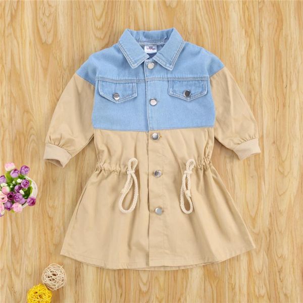 coat 2021 fashion kids baby girls long sleeve patchwork buttons for outerwear trench toddler clothes, Blue;gray
coat 2021 fashion kids baby girls long sleeve patchwork buttons for outerwear trench toddler clothes, Blue;gray