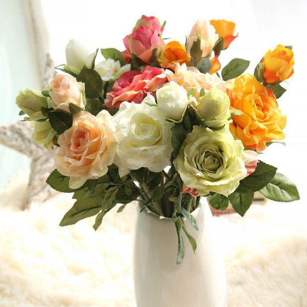 decorative flowers & wreaths 5pcs artificial silk rose flower for bridal hand bouquets wedding party decoration home valentine's day ch
decorative flowers & wreaths 5pcs artificial silk rose flower for bridal hand bouquets wedding party decoration home valentine's day ch