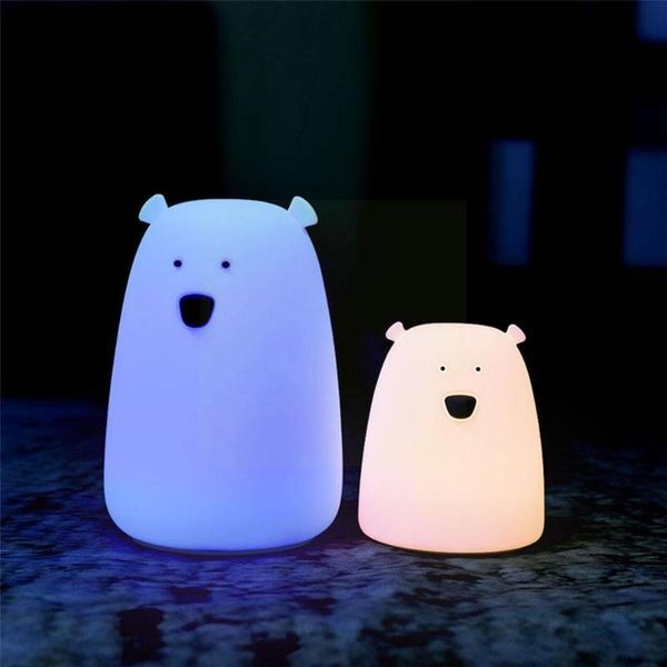 night lights remote control silicone led light bedside lamp pat bedroom color kid gift cute bear toy childr b1g2
night lights remote control silicone led light bedside lamp pat bedroom color kid gift cute bear toy childr b1g2