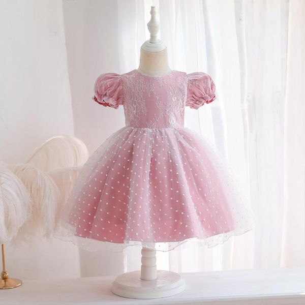 girl's dresses flower girls cute illusion short bow embroidery tulle lace luxury pink o-neck knee-length kids party princess gown f137, Red;yellow
girl's dresses flower girls cute illusion short bow embroidery tulle lace luxury pink o-neck knee-length kids party princess gown f137, Red;yellow