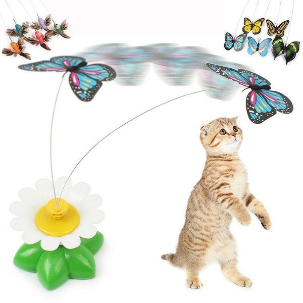 cat toys electric rotating butterfly bird rod wire teaser for pet cats kittens
cat toys electric rotating butterfly bird rod wire teaser for pet cats kittens