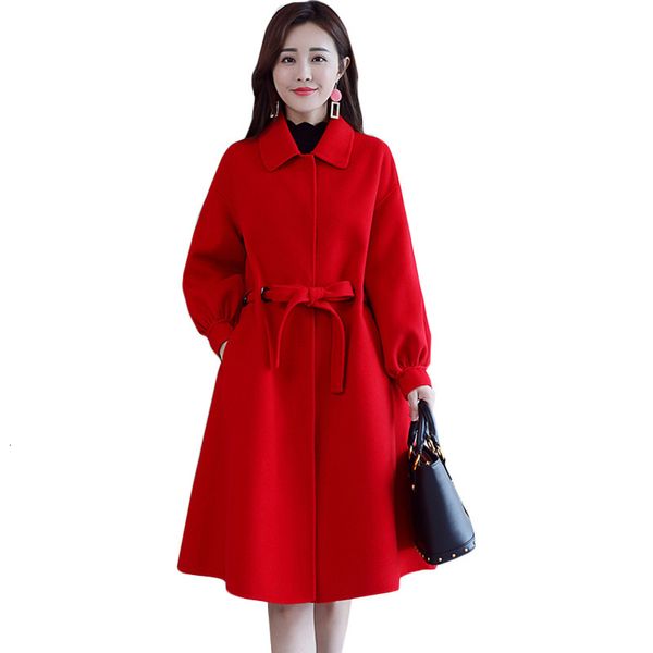 big red waist fine women's autumn and winter fashion temperament cotton wool coat tzxw, Black
big red waist fine women's autumn and winter fashion temperament cotton wool coat tzxw, Black
