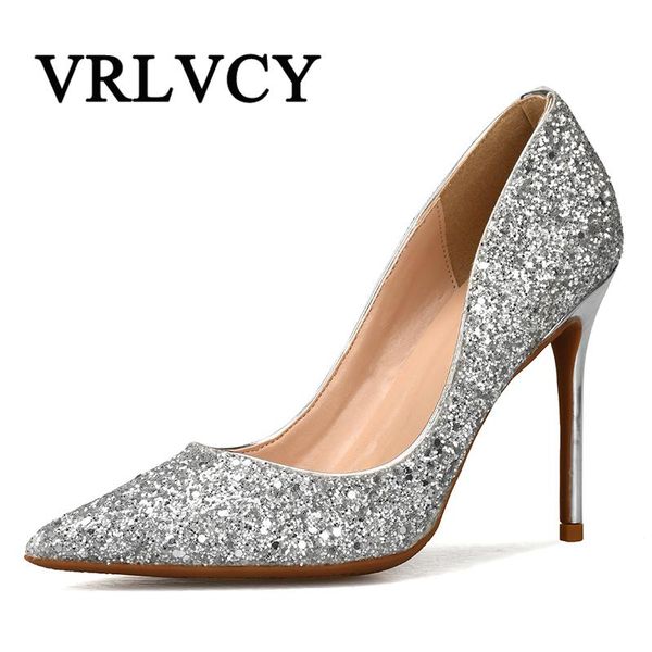 dress shoes thin heels women's wedding 10cm high-heeled sequin fashion silver gold plus size 32-46 single pumps, Black
dress shoes thin heels women's wedding 10cm high-heeled sequin fashion silver gold plus size 32-46 single pumps, Black