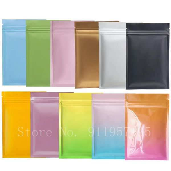 storage bags 100pcs glossy matte heat seal aluminum foil plastic package zipper bag flat pouches aluminium with tear notch
storage bags 100pcs glossy matte heat seal aluminum foil plastic package zipper bag flat pouches aluminium with tear notch