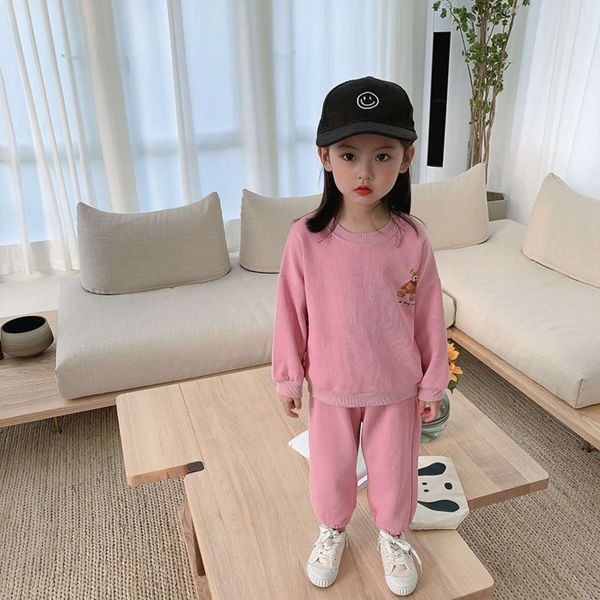 new suit 2021 girl's sportswear pants two piece knitted children's spring dress, White
new suit 2021 girl's sportswear pants two piece knitted children's spring dress, White