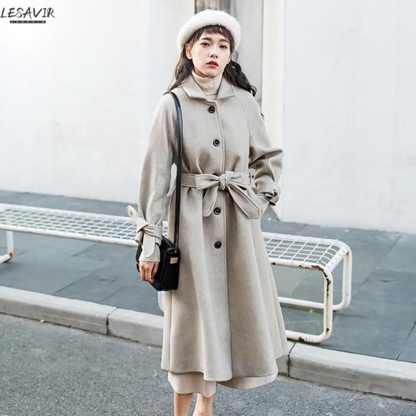 women's wool & blends 2021 autumn and winter temperament hepburn loose large size woolen coat mid-length thick solid color, Black
women's wool & blends 2021 autumn and winter temperament hepburn loose large size woolen coat mid-length thick solid color, Black