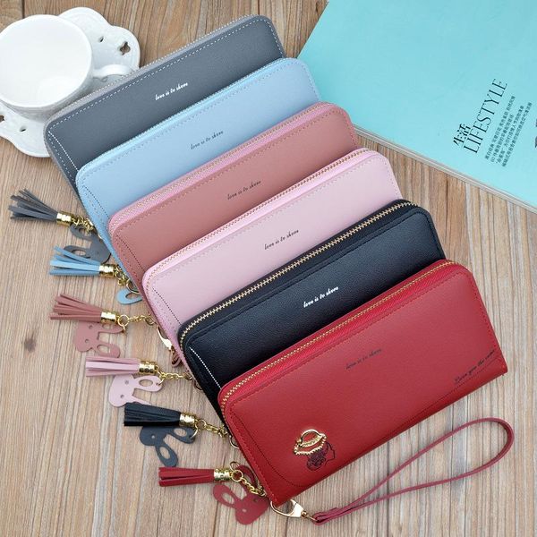 wallets ins 2021 christmas lady long wallet soft wristband money bag vintage pu leather clutch high capacity fine women coin, Red;black
wallets ins 2021 christmas lady long wallet soft wristband money bag vintage pu leather clutch high capacity fine women coin, Red;black