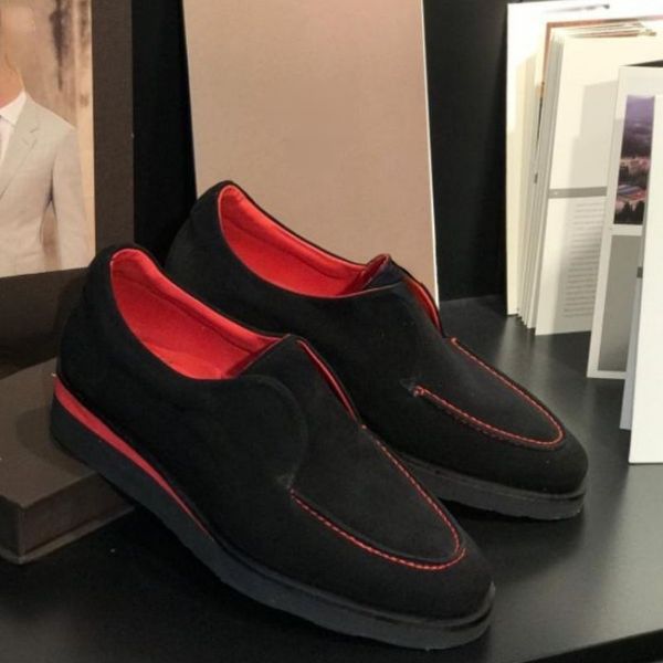dress shoes sapatos lefu de camurça falsa preta, calçados masculinos clássicos para costura com fundo plano um pé ka583 outono e inverno qz0, Black
dress shoes sapatos lefu de camurça falsa preta, calçados masculinos clássicos para costura com fundo plano um pé ka583 outono e inverno qz0, Black