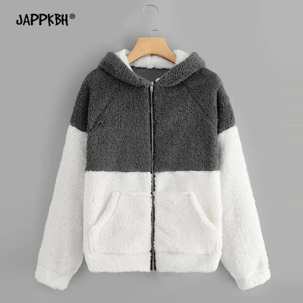 women's jackets female jacket woman 2021 spring casual plus size long sleeve patchwork hooded coat women loose fleece outerwear chaquet, Black;brown
women's jackets female jacket woman 2021 spring casual plus size long sleeve patchwork hooded coat women loose fleece outerwear chaquet, Black;brown