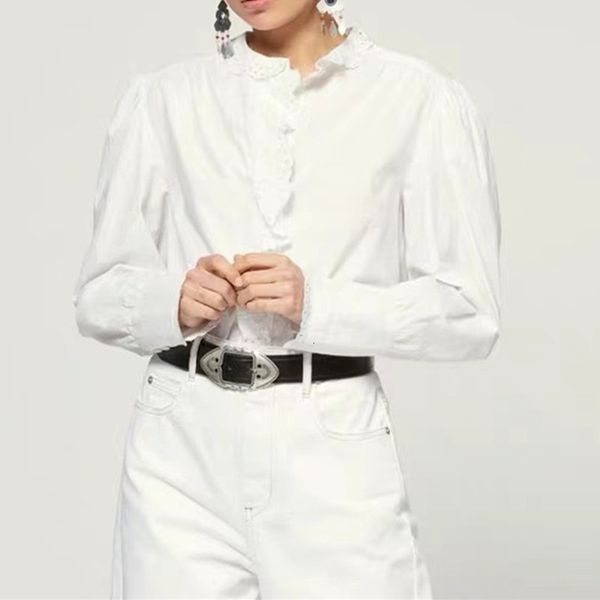 2021 new women's ruffled hollow out shirt long sleeve white cotton blouse 1sm5, Black
2021 new women's ruffled hollow out shirt long sleeve white cotton blouse 1sm5, Black