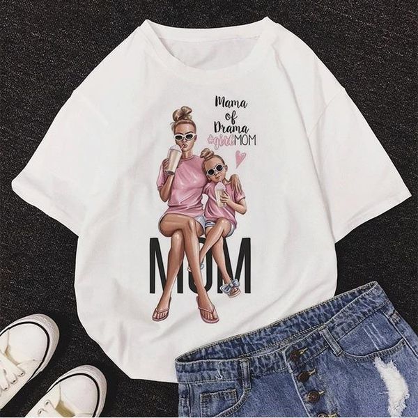 women kawaii mom fashion harajuku t shirt mama's love summer printed t-shirts woman soft mother gift lady shirt, White
women kawaii mom fashion harajuku t shirt mama's love summer printed t-shirts woman soft mother gift lady shirt, White