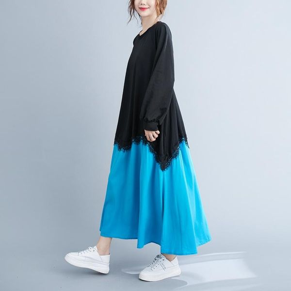 casual dresses coigarsam vintage patchwork women dress lace panelled black 5041, Black;gray
casual dresses coigarsam vintage patchwork women dress lace panelled black 5041, Black;gray