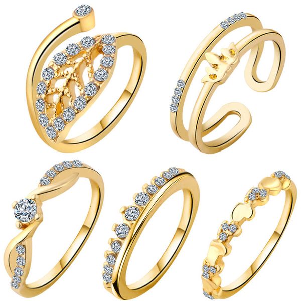 love ring zn 5pcs/set crystal zircon leaf crown wedding sets heart s for fingers toes women jewelry valentine's day gifts, Slivery;golden
love ring zn 5pcs/set crystal zircon leaf crown wedding sets heart s for fingers toes women jewelry valentine's day gifts, Slivery;golden
