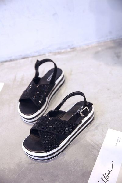 sandals summer women's platform bathtub slippers wedge beach shoes flip-flops, black sandal
sandals summer women's platform bathtub slippers wedge beach shoes flip-flops, black sandal