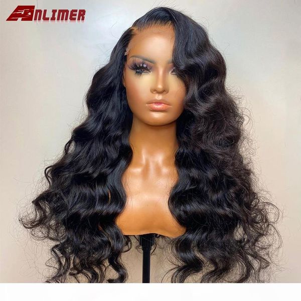 anlimer body wave side part 360 lace frontal wig remy brazilian full density 180% 13x6 lace front human hair wigs, Black 
anlimer body wave side part 360 lace frontal wig remy brazilian full density 180% 13x6 lace front human hair wigs, Black