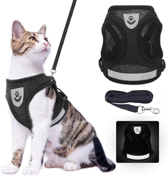cat collars & leads adjustable harness and leash escape proof pet clothes kitten puppy dogs vest easy control reflective
cat collars & leads adjustable harness and leash escape proof pet clothes kitten puppy dogs vest easy control reflective