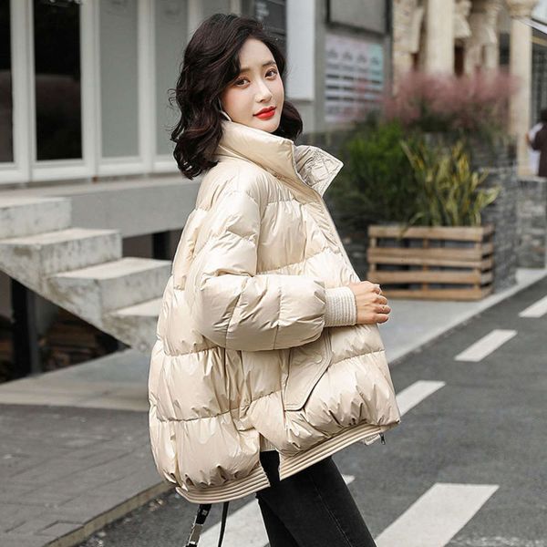 light luxurywomen's 2021 woman winter jackets new 90 white duck small short stand collar loose m brand down parka coats for goose women, Black
light luxurywomen's 2021 woman winter jackets new 90 white duck small short stand collar loose m brand down parka coats for goose women, Black