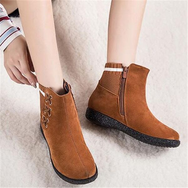 boots women's flats snow booties side zip platform warm ankle ladies winter round toe plush fur cotton shoes plus size 35-43, Black
boots women's flats snow booties side zip platform warm ankle ladies winter round toe plush fur cotton shoes plus size 35-43, Black