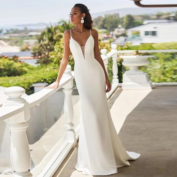 other wedding dresses simple mermaid weddding 2021 sweetheart sleeveless backless sweep train a line tulle beach bridal gowns custom made, White
other wedding dresses simple mermaid weddding 2021 sweetheart sleeveless backless sweep train a line tulle beach bridal gowns custom made, White