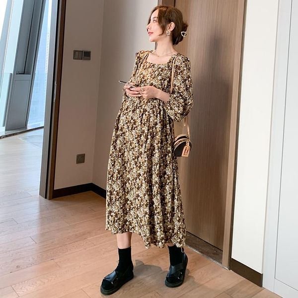 maternity dresses 6231# spring korean fashion floral printed long party dress sleeve chic a line loose clothes for pregnant women, White
maternity dresses 6231# spring korean fashion floral printed long party dress sleeve chic a line loose clothes for pregnant women, White