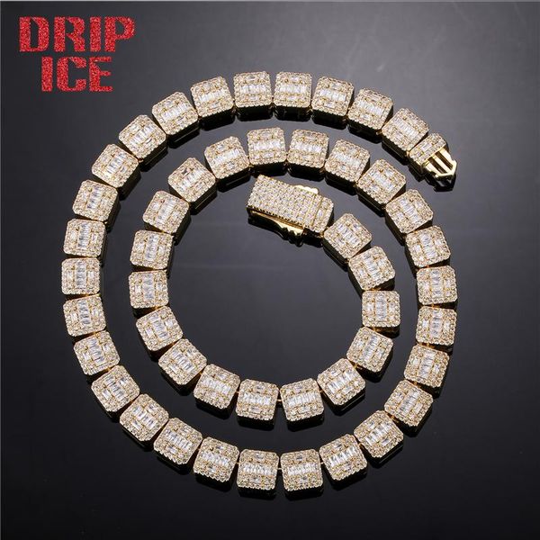 chains drip 12mm tennis chain iced out cubic zirconia brass square spring clasp hip hop necklace men white gold plated jewelry, Silver
chains drip 12mm tennis chain iced out cubic zirconia brass square spring clasp hip hop necklace men white gold plated jewelry, Silver