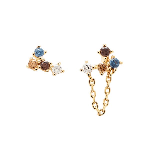 ladies european and american personality stud earrings color zircon niche design high-end girlfriend gift, Golden;silver
ladies european and american personality stud earrings color zircon niche design high-end girlfriend gift, Golden;silver