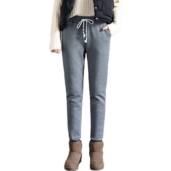 women's pants & capris warm velvet thick female casual elastic waist fashion autumn winter trousers women nw1229, Black;white
women's pants & capris warm velvet thick female casual elastic waist fashion autumn winter trousers women nw1229, Black;white