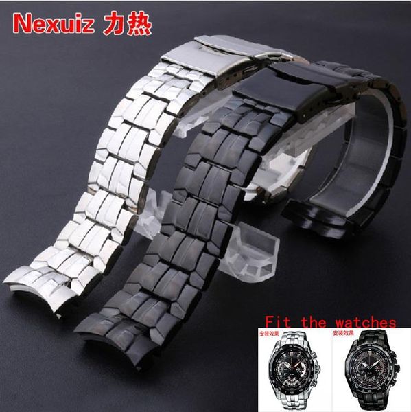watch bands sell curved end solid interface stainless steel band for c-asio ef550 wristband bracelet black silver, Black;brown
watch bands sell curved end solid interface stainless steel band for c-asio ef550 wristband bracelet black silver, Black;brown
